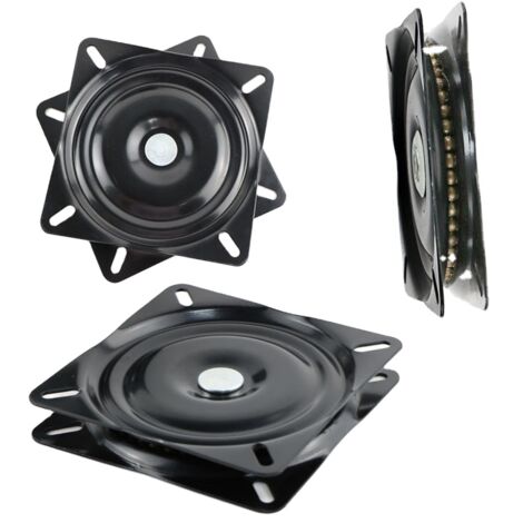 READCLY Drehteller mit Vierkantlager, 16 cm, drehbarer Sockel, für Möbel, Sofa, Fernseher und Barhocker, Schwarz