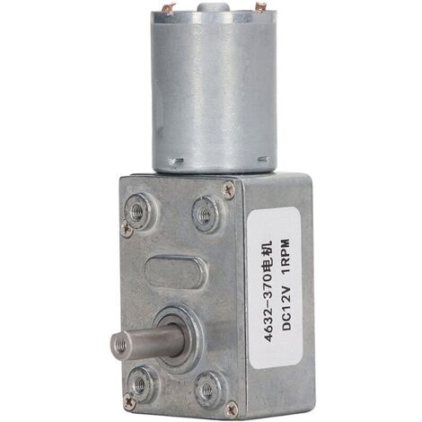 Drehzahlreduziermotor, selbsthemmend, verschleißfest, 4632 bis 370, Schneckengetriebemotor für Drucker, 12 V DC, 1 U/min