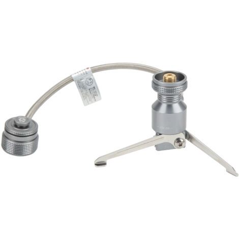 Dreibeinstativ für Faltkocher, ausgezeichnete Stabilität und Wasserdichtigkeit, Adapter für Butangasflasche, ideal zum Wandern, Angeln und Campen.
