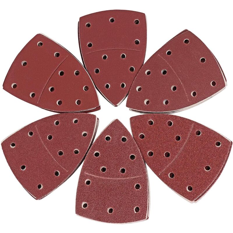 Image of Dreieck-Schleifpapier - 60 Stück - 10 x (P40/60/80/120/180/240) - 105 mm x 152 mm