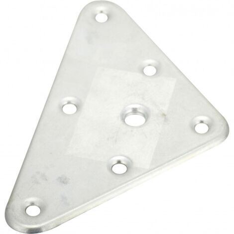 Dreieckige Metall-Montageplatte zum Anschrauben, H.120 x B.70 mm HETTICH