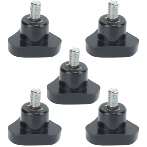 Dreieckiger Bolzenhebel mit ergonomischem Griff aus Kunststoff und Stahl – 5er-Pack – M6x32x10