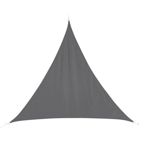 Dreieckiges Sonnensegel Curacao Grau - 5 x 5 x 5 m