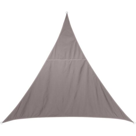 Dreieckiges Sonnensegel Curacao Maulwurfsgrau - 3 x 3 x 3 m