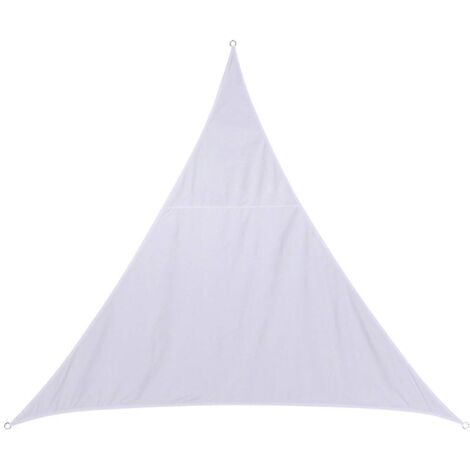 Dreieckiges Sonnensegel Curacao Weiß - 5 x 5 x 5 m