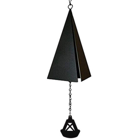 Dreieckiges Windspiel aus Schmiedeeisen – Gartendekoration und Erinnerungsgeschenk für draußen
