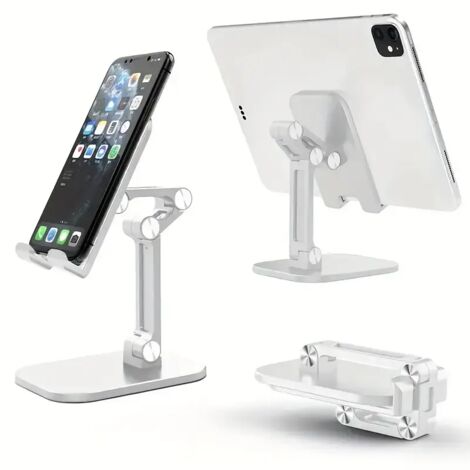 Dreifach faltbarer Smartphone-Ständer, kompaktes und verstellbares Design für Reisen und Büro