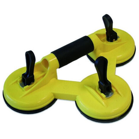 Dreifacher Saugnapf mit rutschfestem Griff METRICA 160 kg - 50545