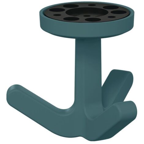 Dreifachhaken Ser.477 matt,elastisch 55 aquablau H.69mm D.51mm