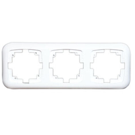 Dreifachrahmen für Unterputzmechanik Electro Dh 36.530/MT, weiß, 8430552107186