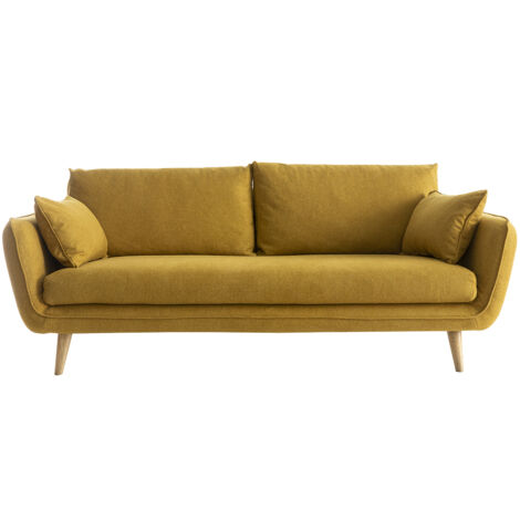 Dreisitzer-Sofa CREEP kümmelgelb