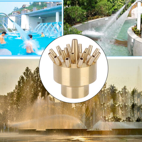 Dreistufiger Sprinklerkopf für Springbrunnen, DN40 Innengewinde, ideal für Schwimmbäder, Whirlpools und Gartenteiche