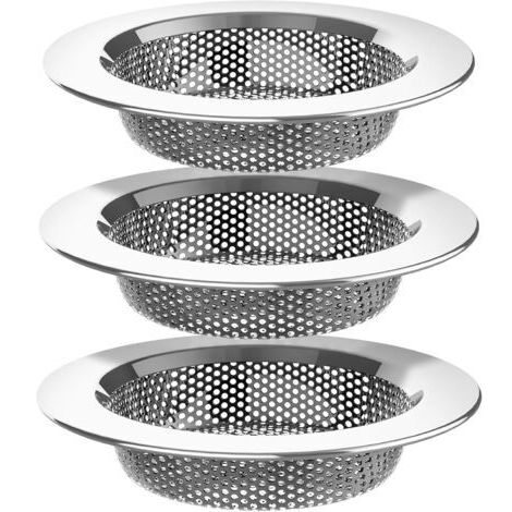 Dreiteiliger Küchenspülen-Sieb aus Edelstahl, unterstützt die Reinigung in der Spülmaschine, filtert effektiv Speisereste und sorgt für einen reibungslosen Abfluss