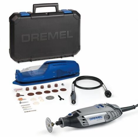 DREMEL® 3000-2/25 Utensile multifunzione (130 W), 25 accessori, 2 attacchi aggiuntivi