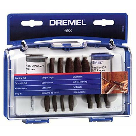 Dremel 688 Set da taglio, kit di accessori con 69 accessori da taglio più venduti per utensili rotativi