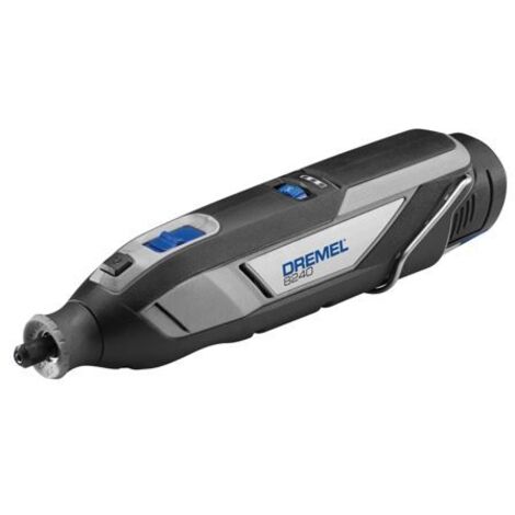 Dremel 8240 Akku-Rotationswerkzeug, 12V 2Ah Lithium-Ionen-Akku, Multifunktionswerkzeug Set mit 3 Auf-und Vorsätzen, 45 Zubehören, variable Drehzahl 5.000–35.000/min, und schnelle Ladezeit