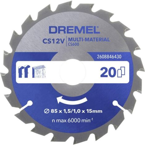 Dremel Blueprint Hoja de sierra circular Multi-Material 85 x 1,5/1 x 15mm (CS600)