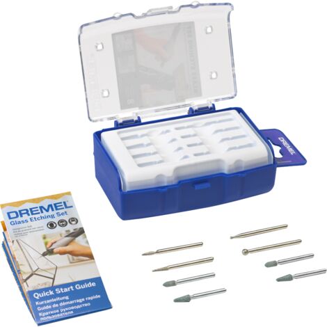 Dremel Coffret d'accessoires gravure sur verre