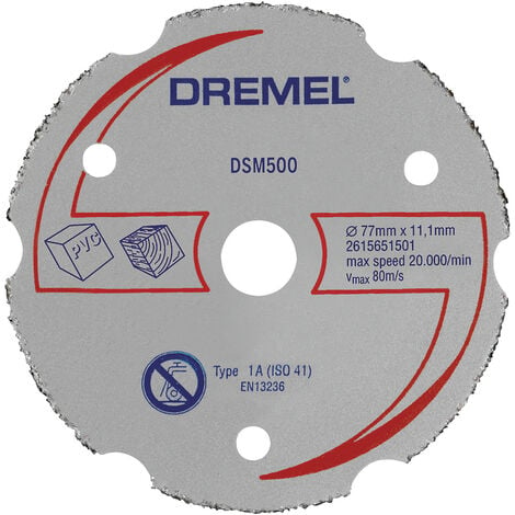 Dremel DSM500 2615S500JB Trennscheibe gerade 77 mm 1 St. Hartholz, Weichholz, Sperrholz, Laminat, Ku