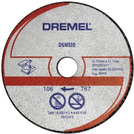 Disque de coupe Dremel 2615S540JB DSM540, Ø 77mm