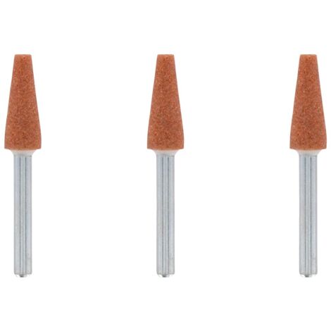 dremel molettine abrasive coniche 6.4mm 3 pezzi - bosch.
