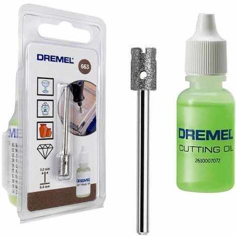 Dremel Set foratura vetro 6,4mm