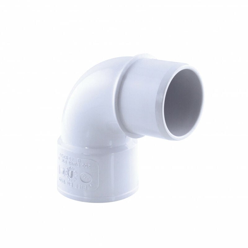 

Drenaje de codo de PVC, 87° M-F, ø 40 mm, color blanco.