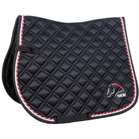 Dressage, Noir 9100: Tapis de selle rectangulaire ou de dressage HKM modèle