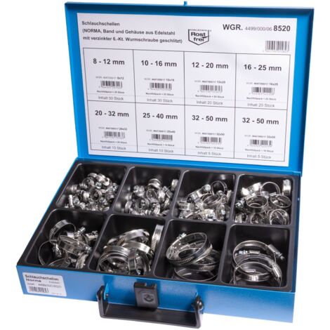 Dresselhaus Edelstahl-Klemmen-Set 8-50 mm