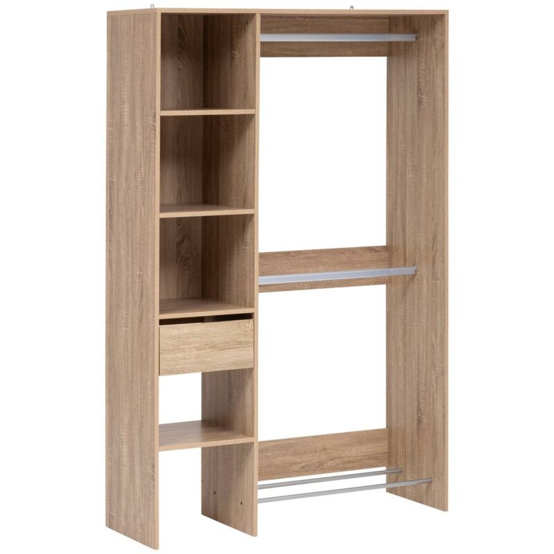 Dressing 2 penderies effet chêne naturel - 5five
