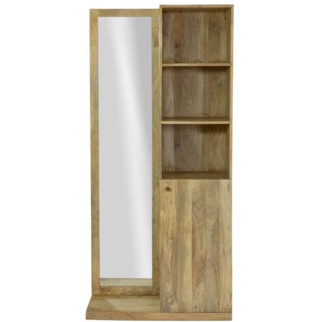 Dressing avec miroir en bois de manguier Juliet