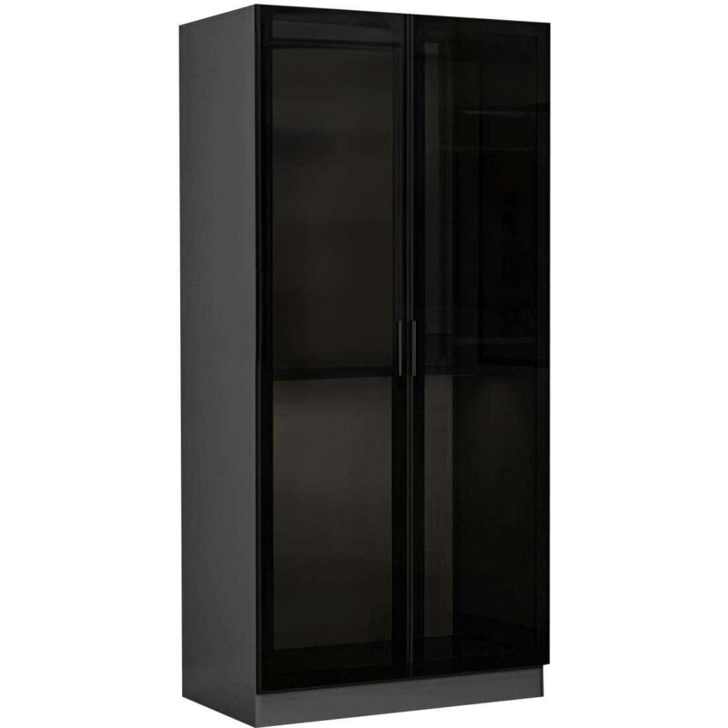 Armoire en aggloméré et verre Kale