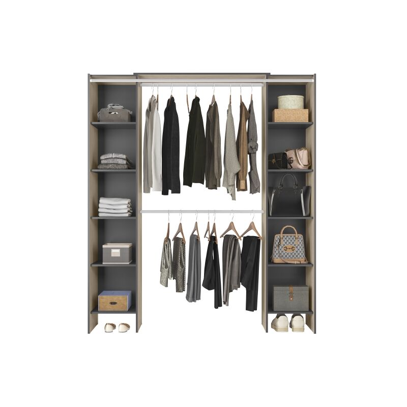 Befara - dressing ouvert bastion - Graphite / Naturel