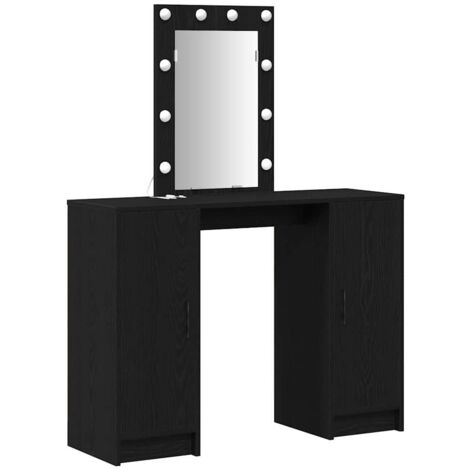 Dressing Table Black 102 x 33 x 135 cm Engineered wood vidaXL