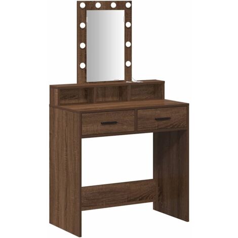 Dressing Table Brown 79 x 41 x 140 cm Engineered wood vidaXL