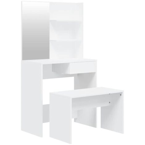 Dressing Table Set White 74.5x40x141 cm vidaXL