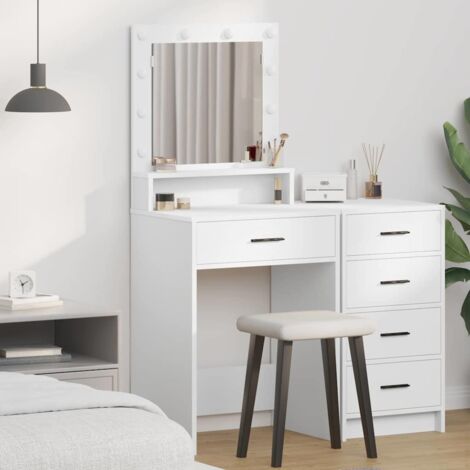 Dressing Table White 50 x 41 x 135 cm Engineered wood vidaXL
