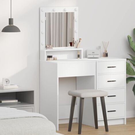 Dressing Table White 50 x 41 x 135 cm Engineered wood vidaXL