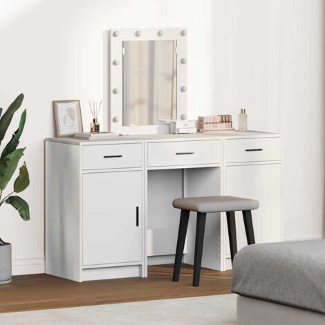 Dressing Table with Door White 50 x 41 x 135 cm Engineered wood vidaXL