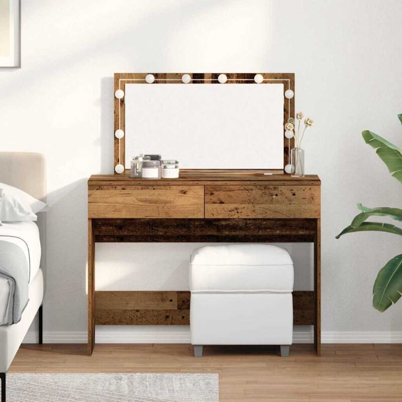 Vidaxl - Dressing Table Old Wood 100 X 40 X 120 Cm Engineered Wood