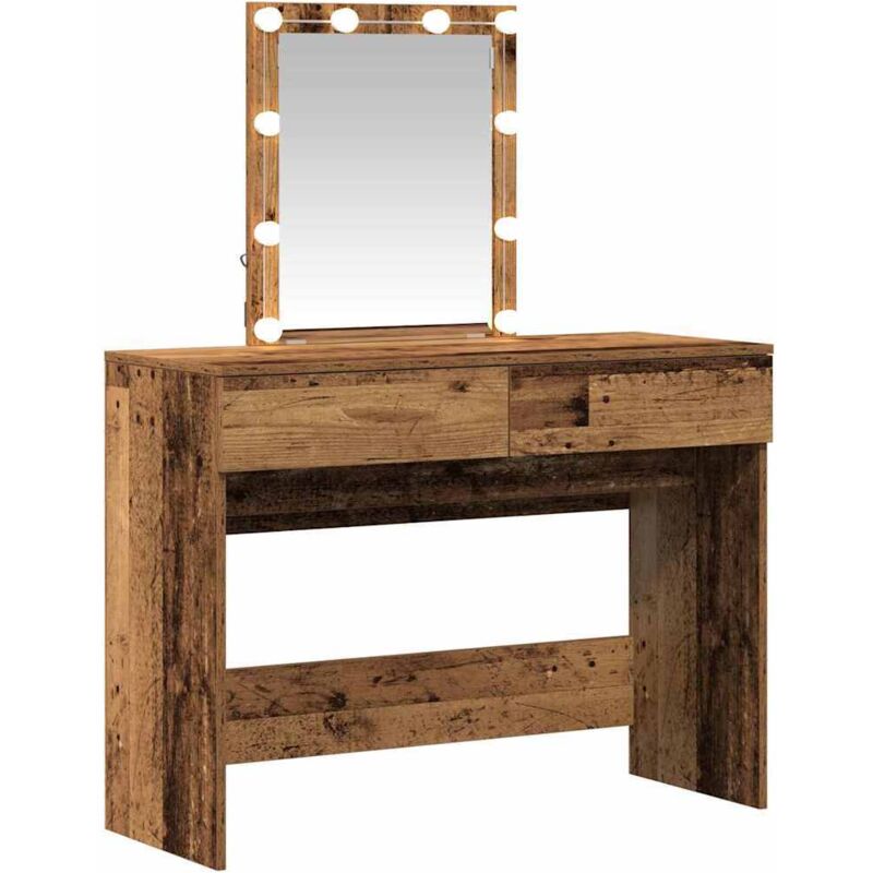 Vidaxl - Dressing Table Old Wood 100 X 40 X 130 Cm Engineered Wood