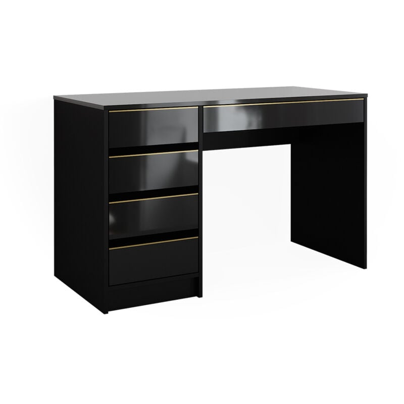 Coiffeuse Sherry, Noir, 120 cm sans miroir Vicco