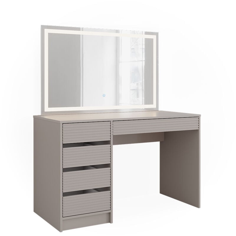 Vicco - Coiffeuse Sherry, Cachemire, 120cm avec miroir led