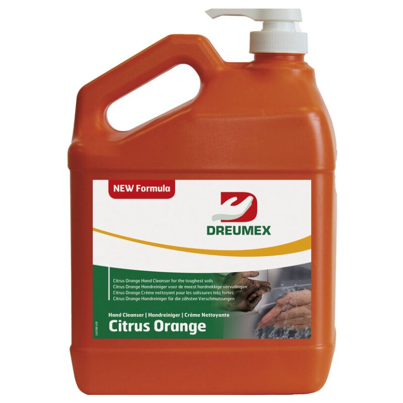 Dreumex Savon Main Citrus Orange 3.78l Avec Pompe