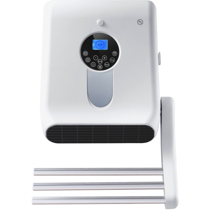 813510 -Sèche-serviettes soufflant 2000W tara - 35.5x14.5x58 cm- Affichage Led - Drexon