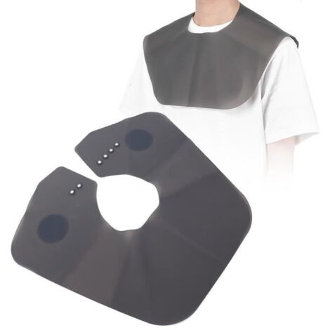 Drfeify Cape de coiffure Cape de teinture de coupe de cheveux en silicone professionnel châle de coiffure domestique de salon de
