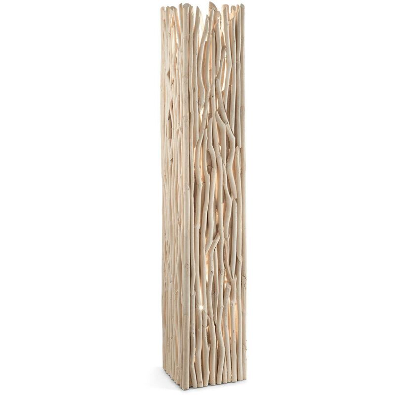 Ideal Lux Lighting - Ideal Lux Driftwood - 2 Light Indoor Floor Lamp Wood, E27