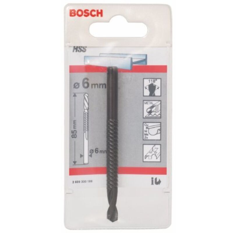 Fresa HSS, 6 mm, 85 mm, ø 6 mm