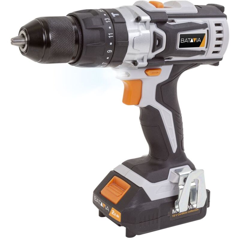 Drill di impatto della batteria 18V 2x Li-ioni