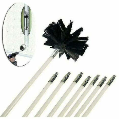 Drilling Pipe Cleaning Kit Including Rods and Brushes.